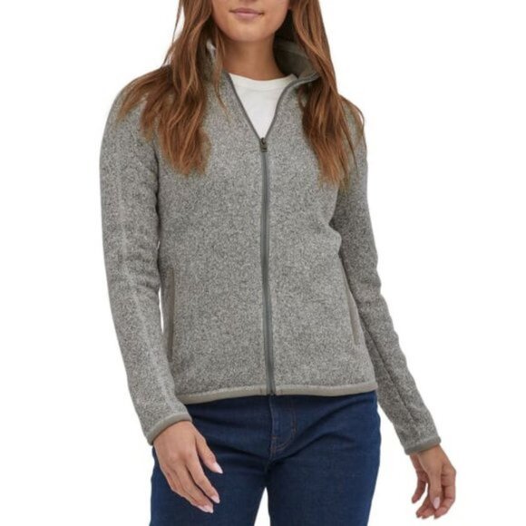 Patagonia Better Sweater Jacket Birch White Grey Full Zip Sustainable XS - Picture 1 of 10